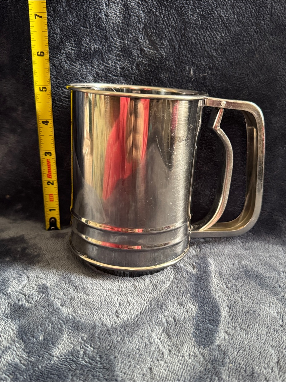 Bauer Stainless Steel Sifter - Silver with Black Handle Accent